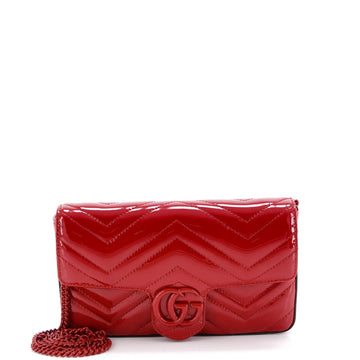 Gg Marmont Flap Bag Matelasse Patent