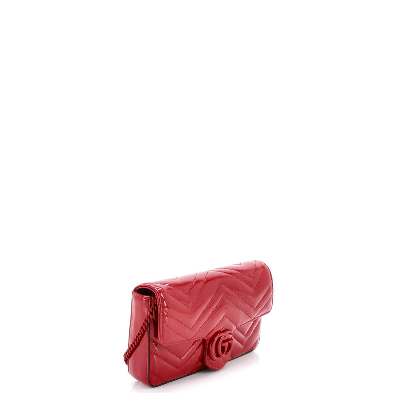 Gg Marmont Flap Bag Matelasse Patent