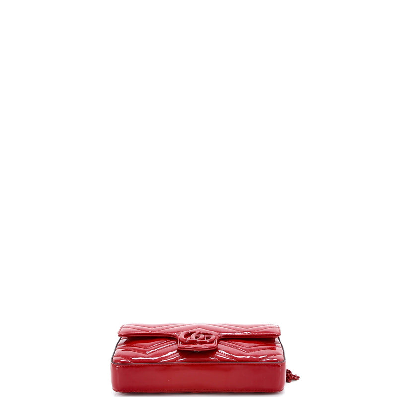 Gg Marmont Flap Bag Matelasse Patent