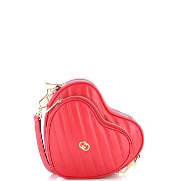 Interlocking G Heart Shoulder Bag