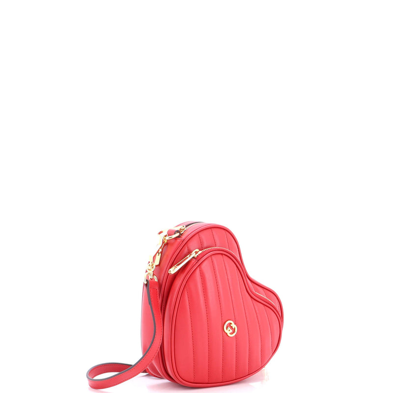 Interlocking G Heart Shoulder Bag