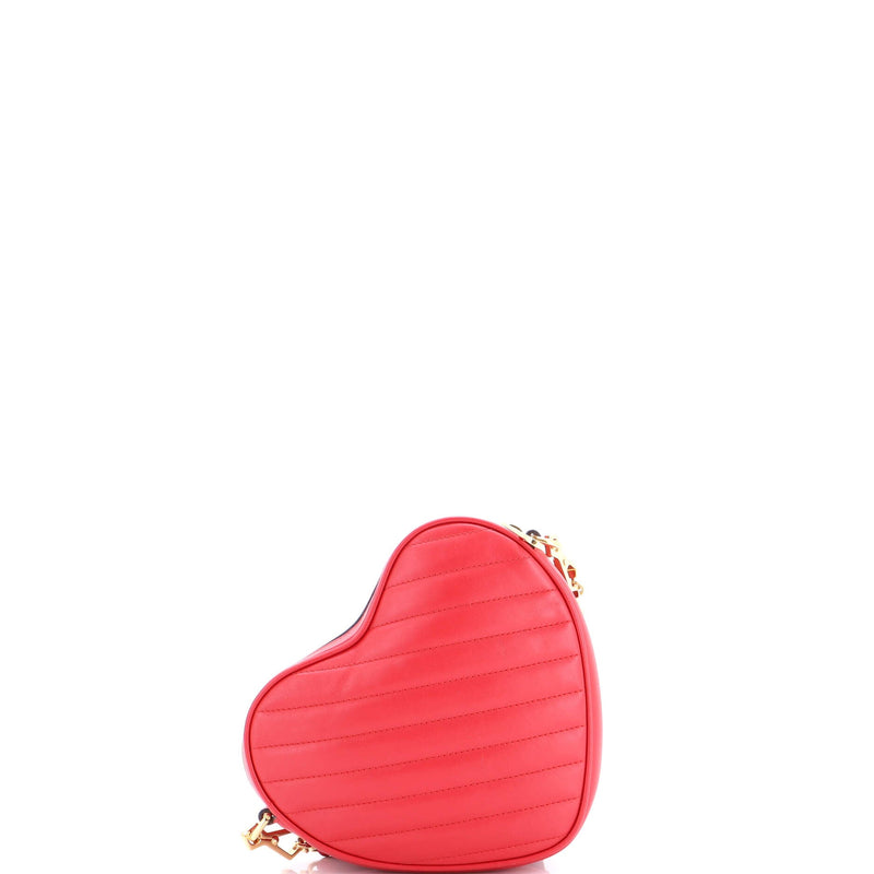 Interlocking G Heart Shoulder Bag
