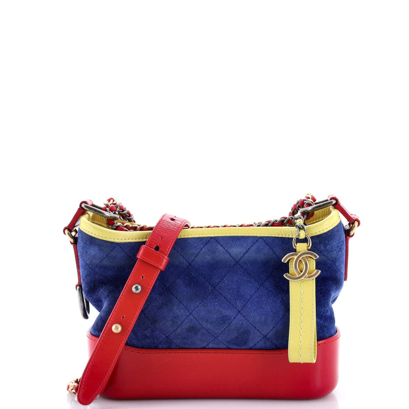 Gabrielle Hobo Quilted Suede Small