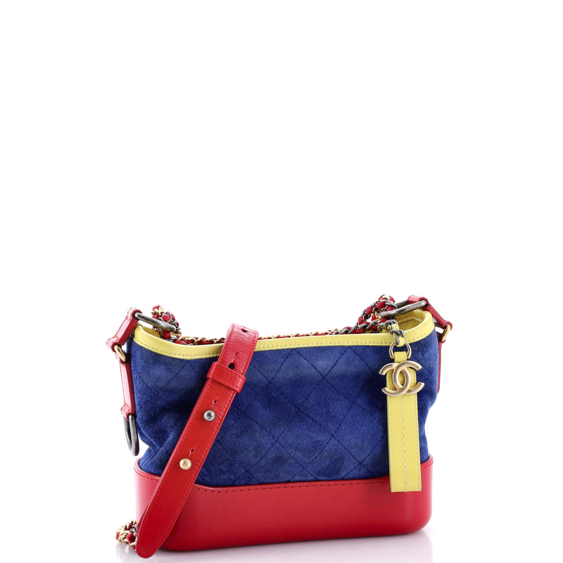 Gabrielle Hobo Quilted Suede Small