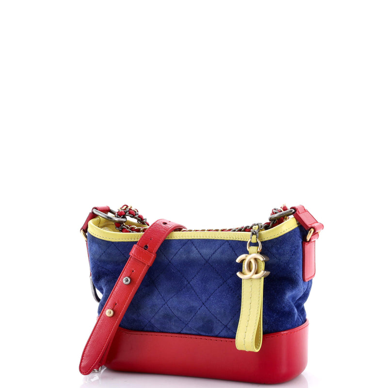 Gabrielle Hobo Quilted Suede Small
