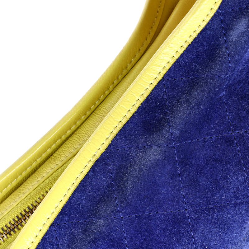 Gabrielle Hobo Quilted Suede Small