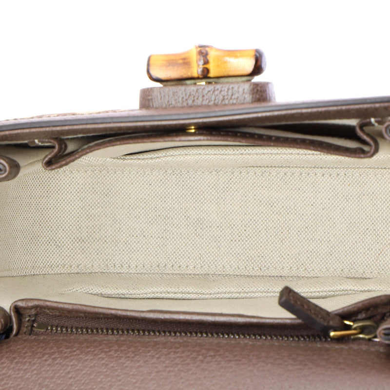 Bamboo Top Handle Bag Jumbo Gg Canvas