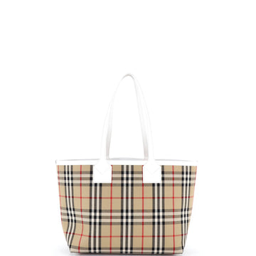 London Tote Vintage Check Canvas Small