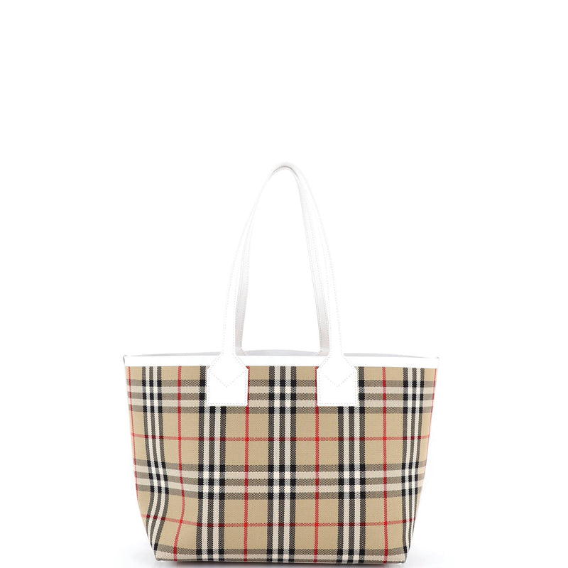 London Tote Vintage Check Canvas Small