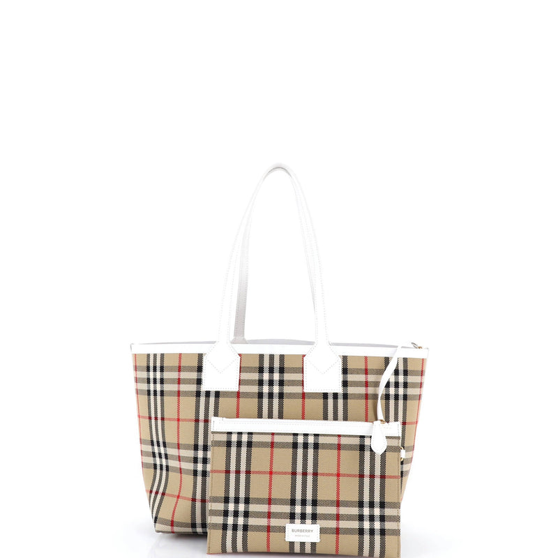 London Tote Vintage Check Canvas Small