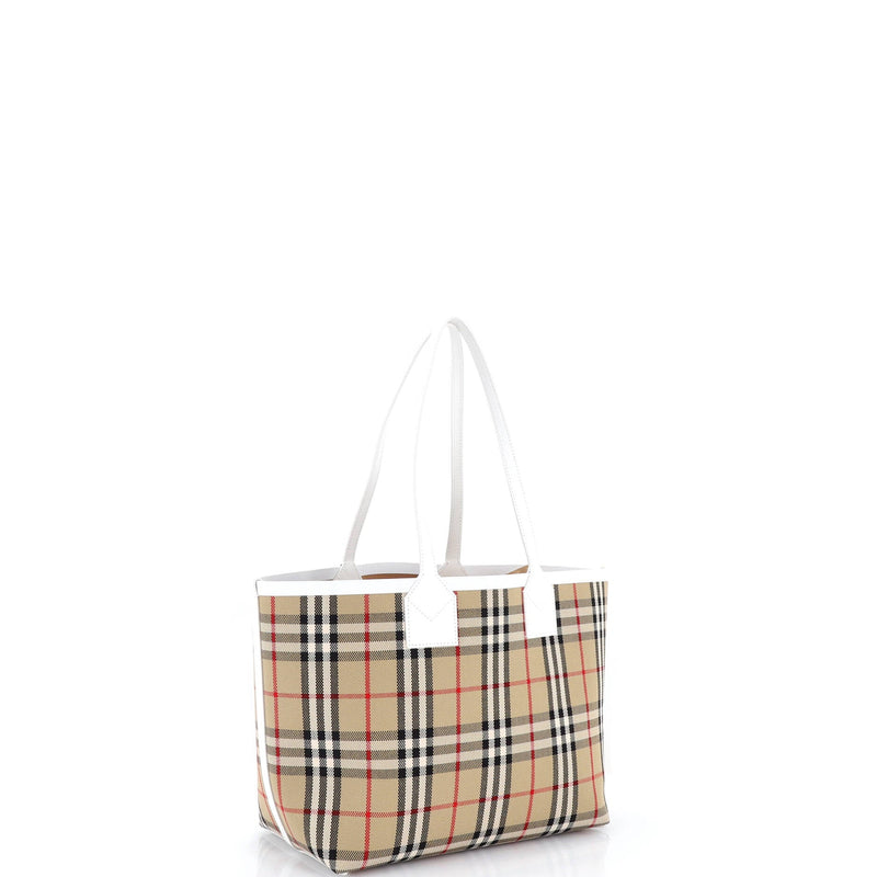 London Tote Vintage Check Canvas Small