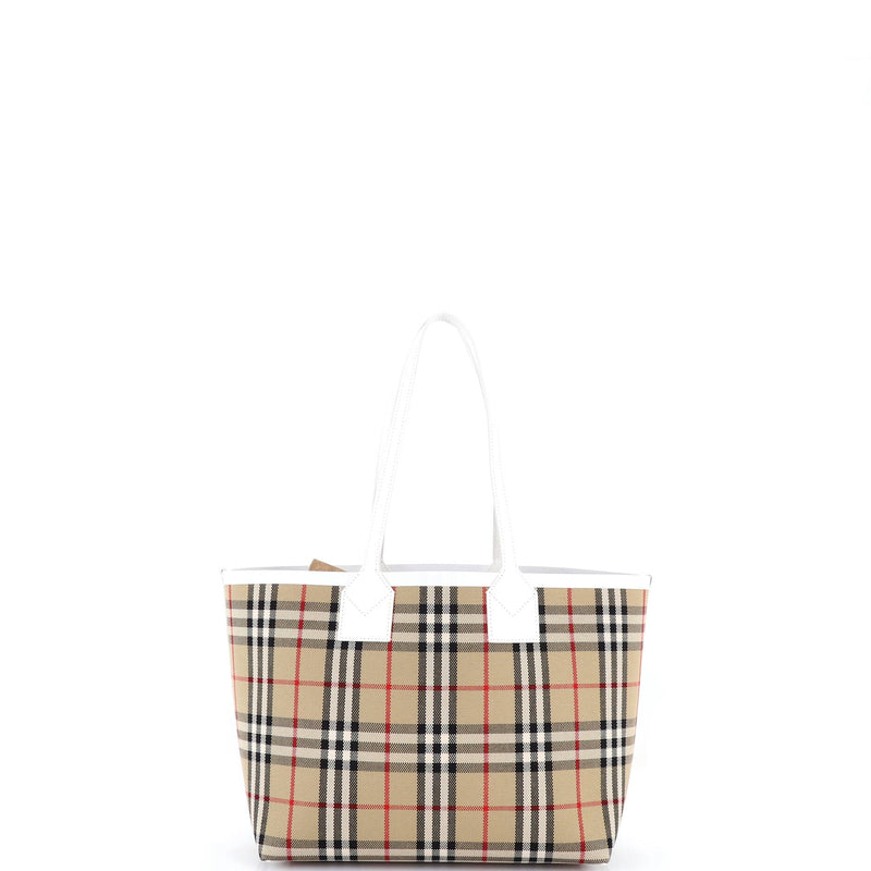 London Tote Vintage Check Canvas Small
