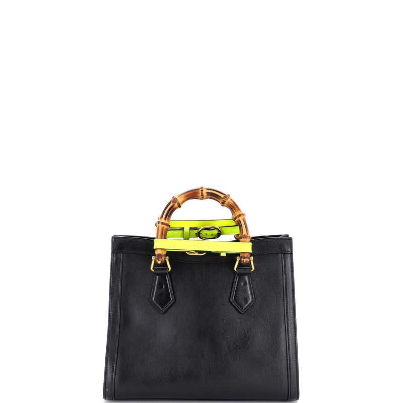 Diana Nm Bamboo Handle Tote Leather