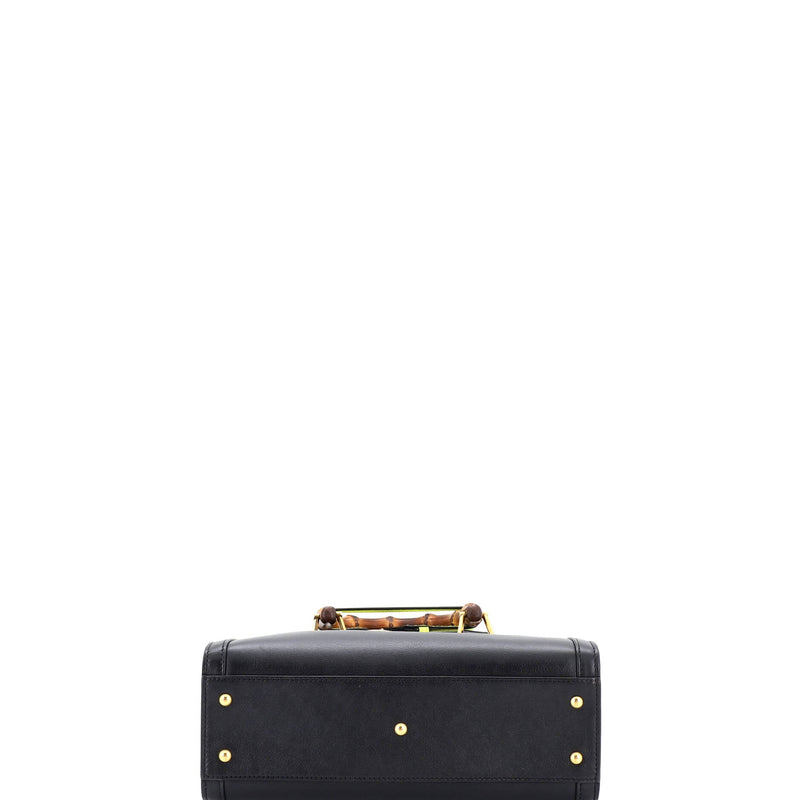 Diana Nm Bamboo Handle Tote Leather