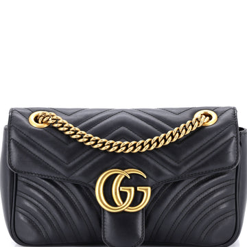 Gg Marmont Flap Bag Matelasse Leather
