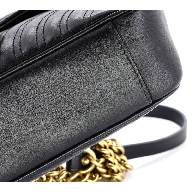 Gg Marmont Flap Bag Matelasse Leather