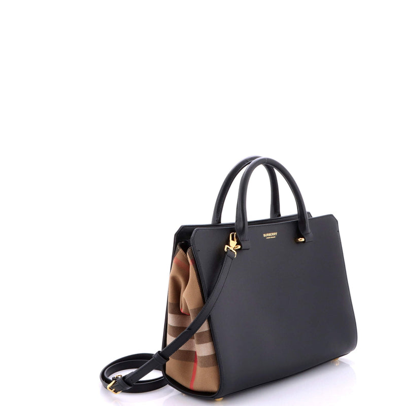 Banwell Tote Leather And House Check