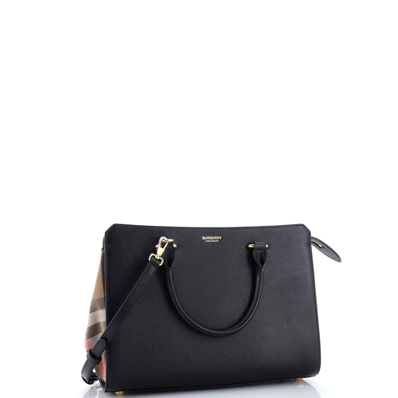 Banwell Tote Leather And House Check