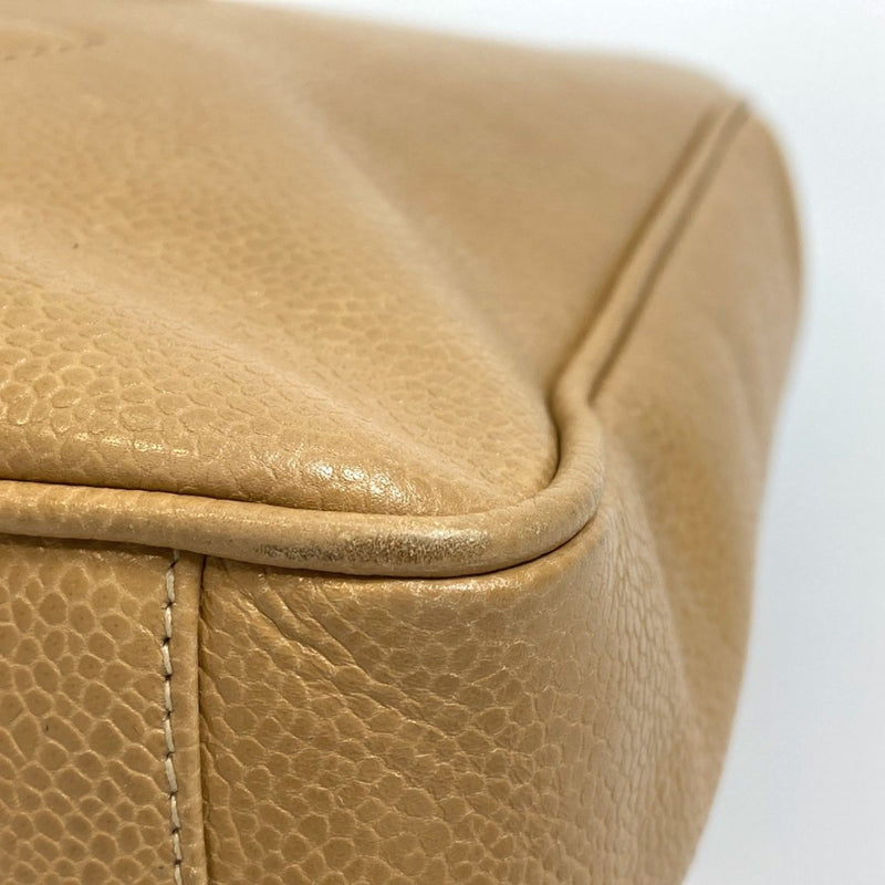 Vintage Front Pocket Tote Caviar Small