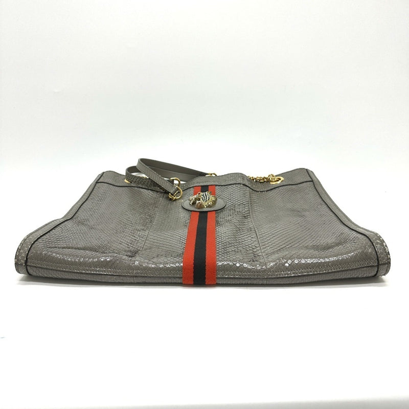 Rajah Chain Tote Snakeskin Large