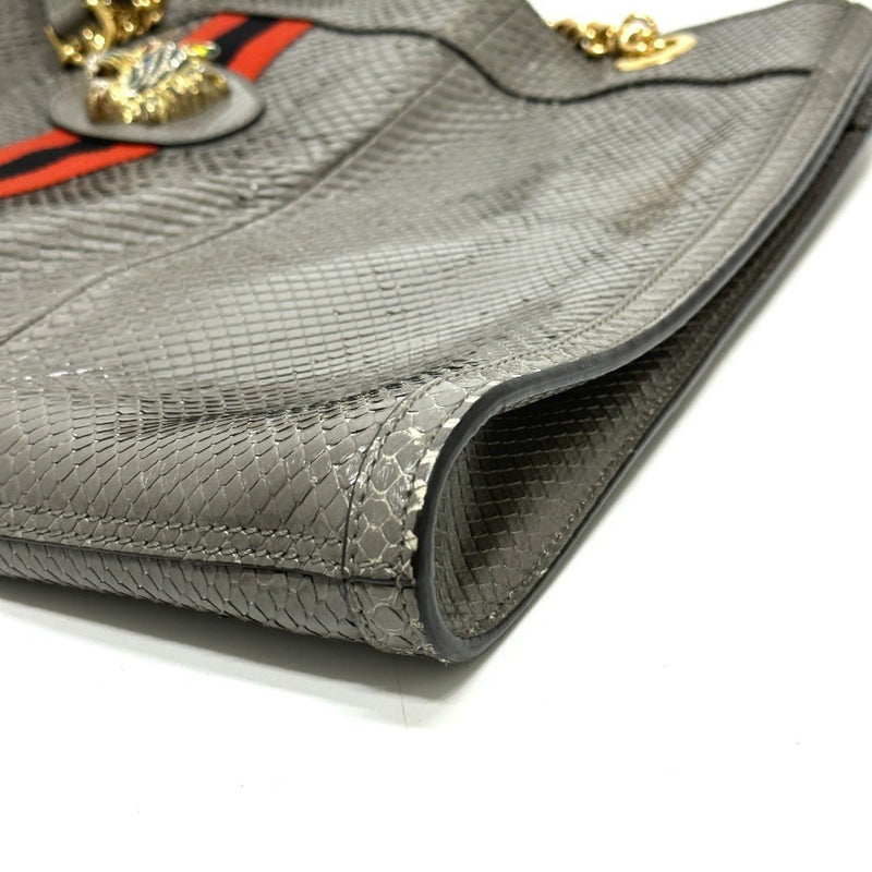 Rajah Chain Tote Snakeskin Large