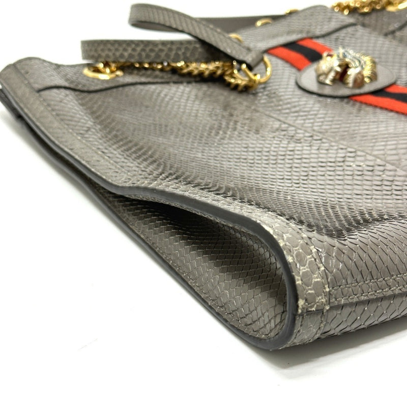 Rajah Chain Tote Snakeskin Large