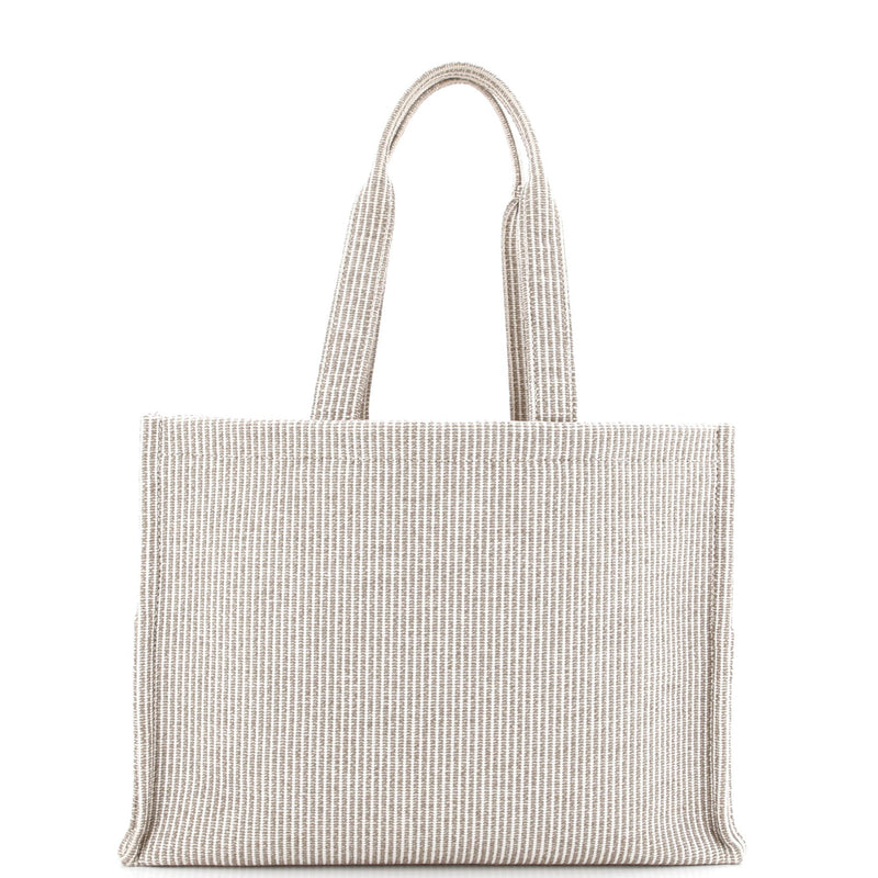 Cabas Thais Tote Triomphe Striped Canvas