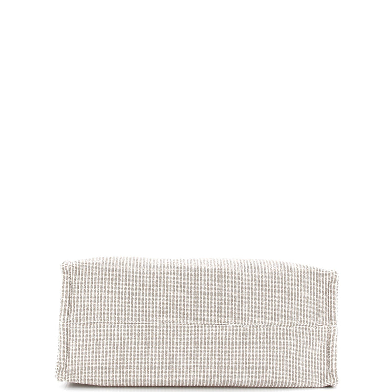 Cabas Thais Tote Triomphe Striped Canvas