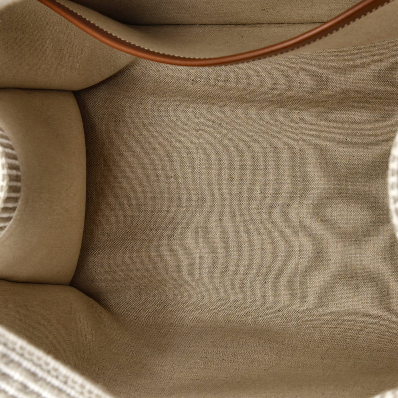 Cabas Thais Tote Triomphe Striped Canvas