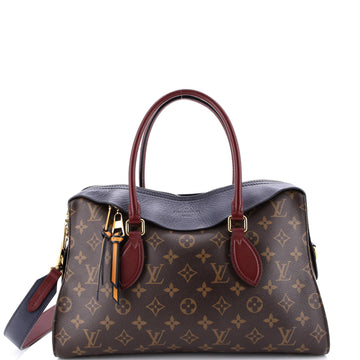 Tuileries Handbag Canvas With Leather