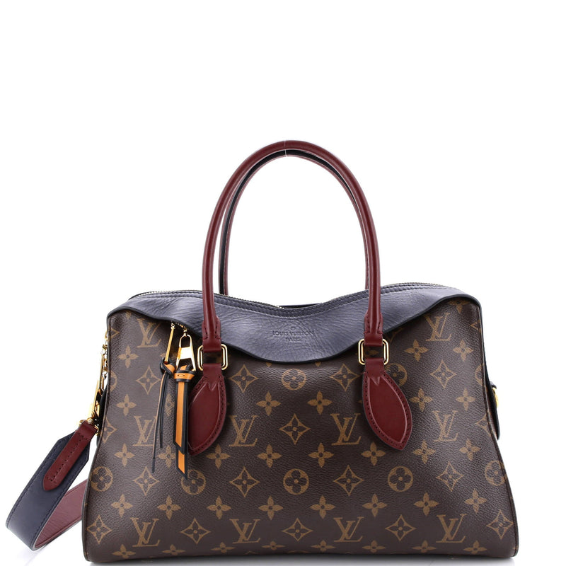 Tuileries Handbag Canvas With Leather