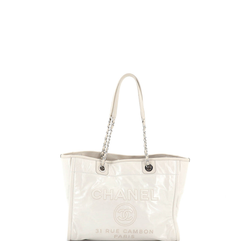 Deauville Tote Glazed Calfskin Small