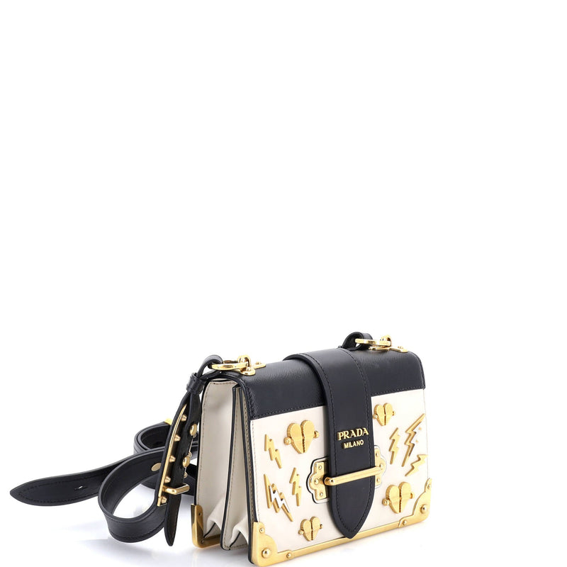 Cahier Crossbody Bag Embellished Leather