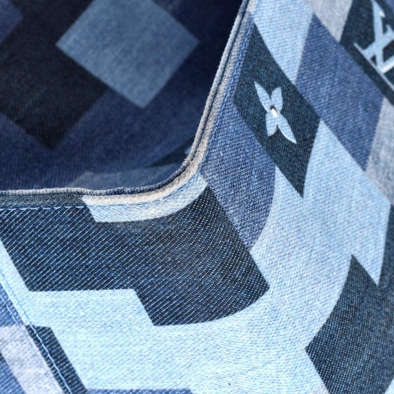 Onthego Tote Damier And Patchwork Denim