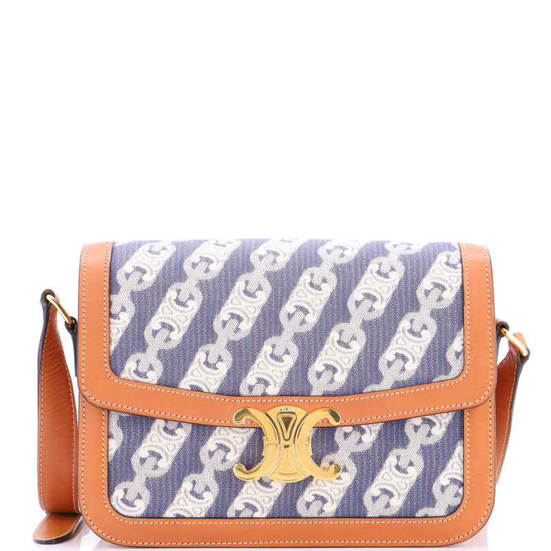 Triomphe Shoulder Bag Printed Canvas And