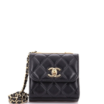 Trendy Cc Clutch With Chain Quilted