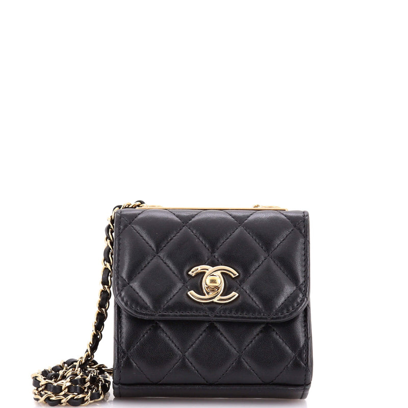 Trendy Cc Clutch With Chain Quilted