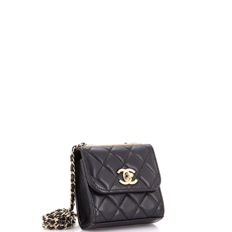 Trendy Cc Clutch With Chain Quilted