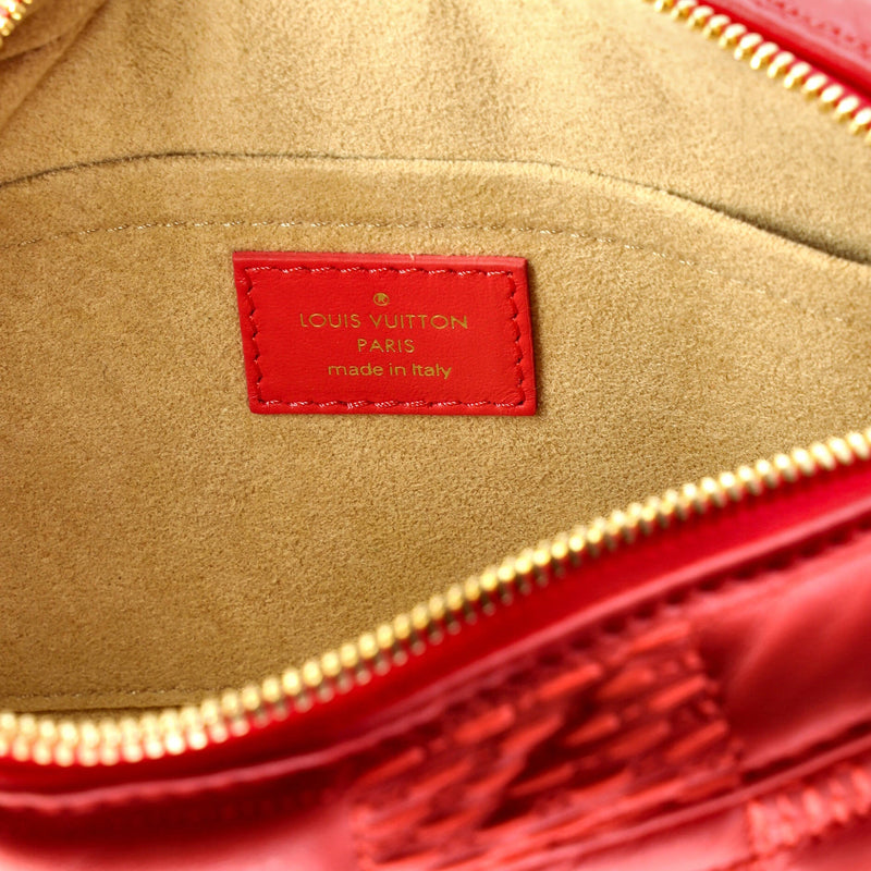 Troca Handbag Damier Quilted Lambskin Pm