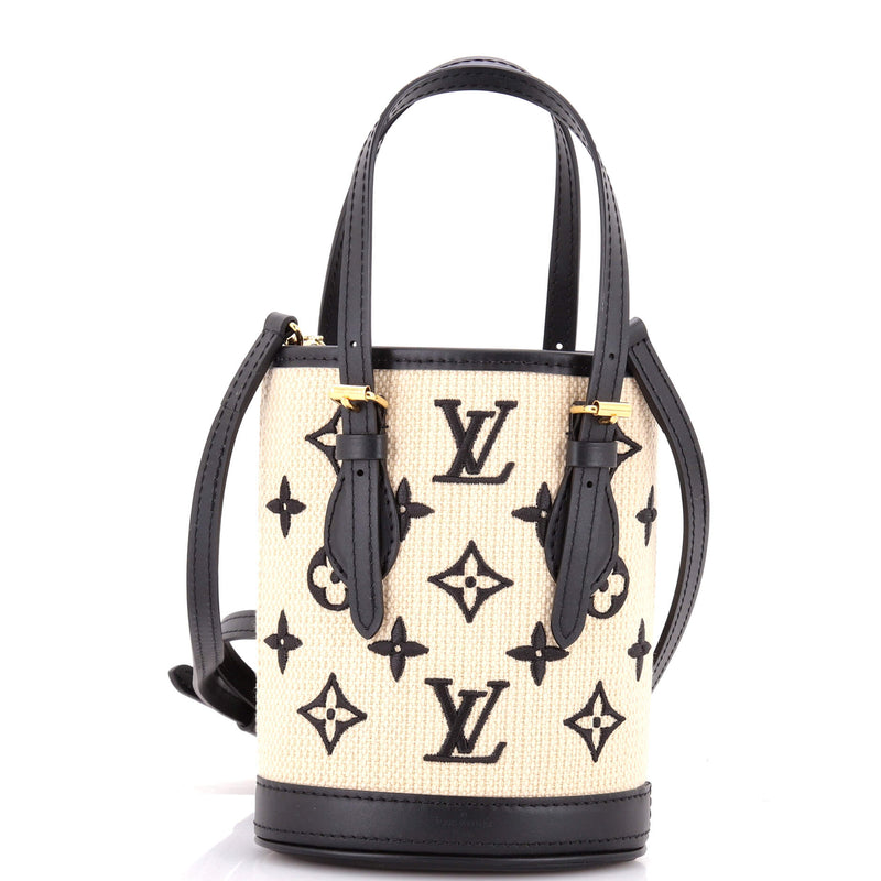 Bucket Bag By The Pool Raffia Nano