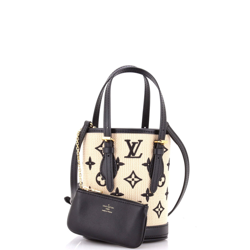 Bucket Bag By The Pool Raffia Nano