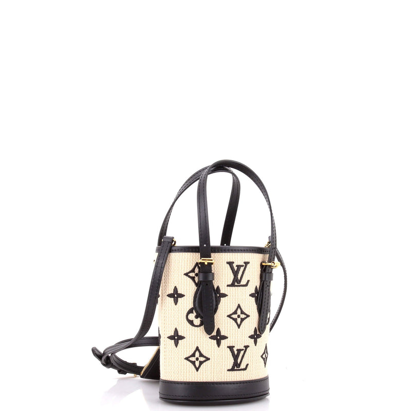 Bucket Bag By The Pool Raffia Nano