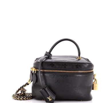 Vanity Handbag Ink Embossed Lambskin Pm