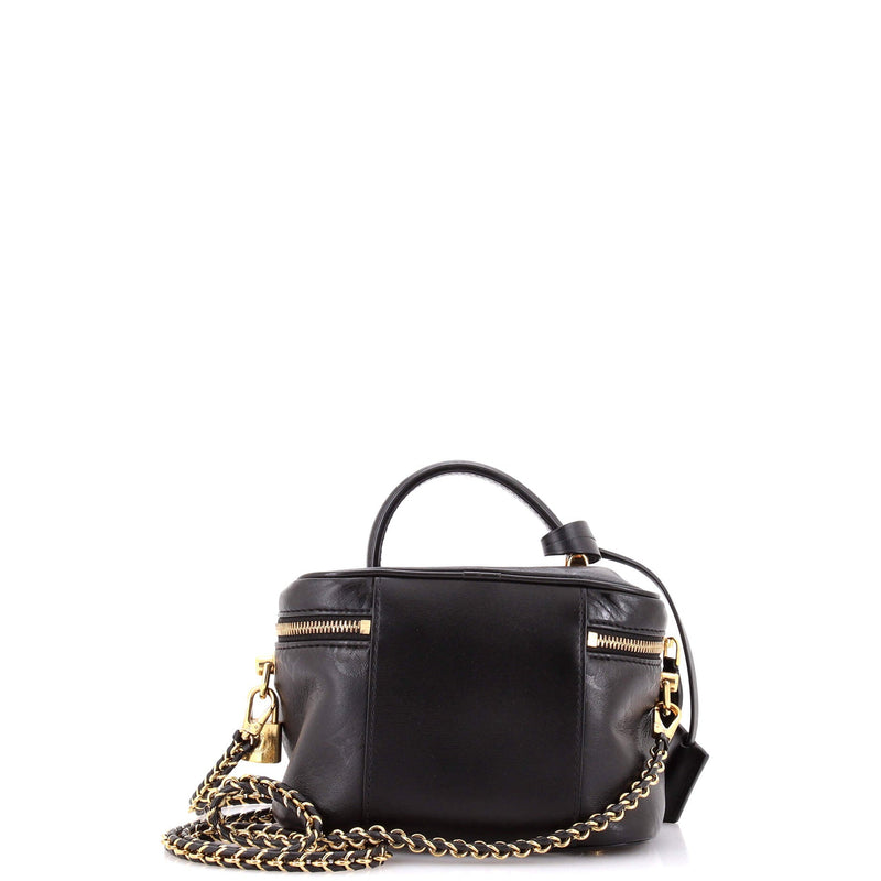 Vanity Handbag Ink Embossed Lambskin Pm