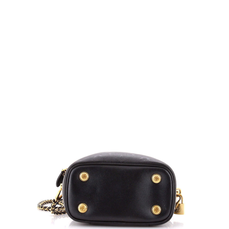 Vanity Handbag Ink Embossed Lambskin Pm