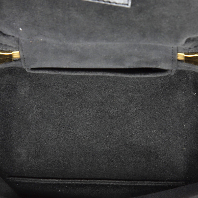 Vanity Handbag Ink Embossed Lambskin Pm