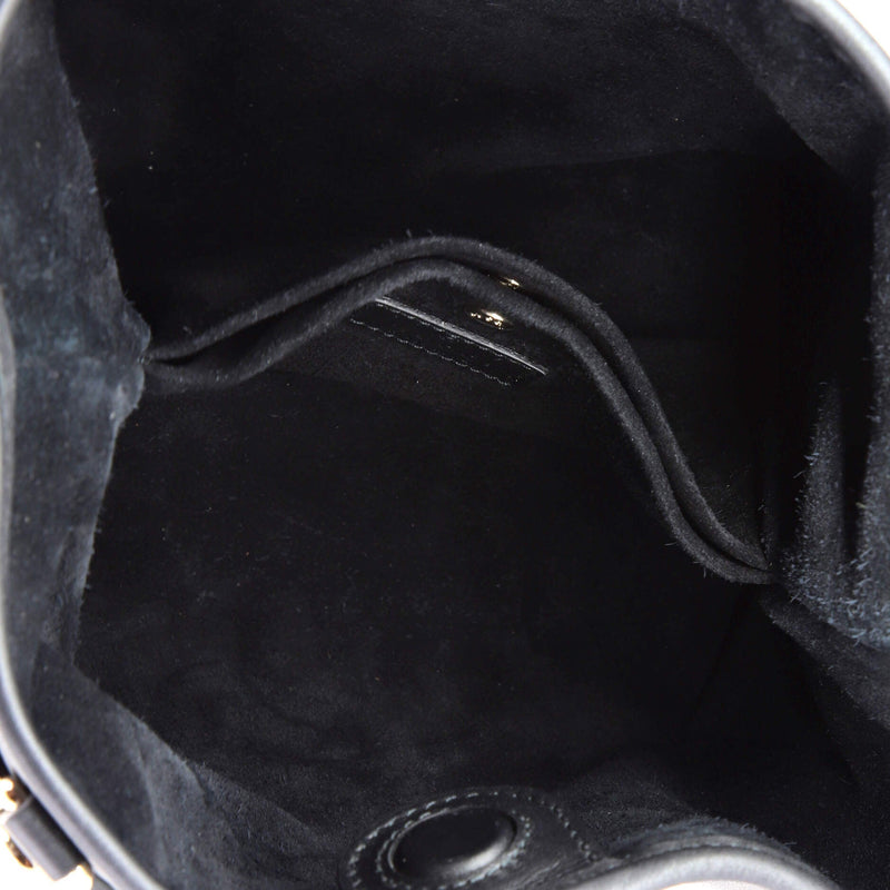 Emblem Bucket Bag Leather Small