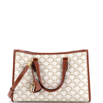 Horizontal Cabas Tote Triomphe Coated