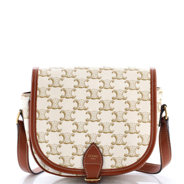 Folco Bag Triomphe Coated Canvas Medium