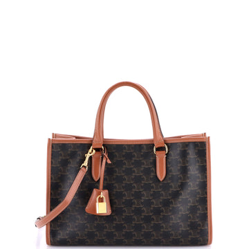 Horizontal Cabas Tote Triomphe Coated